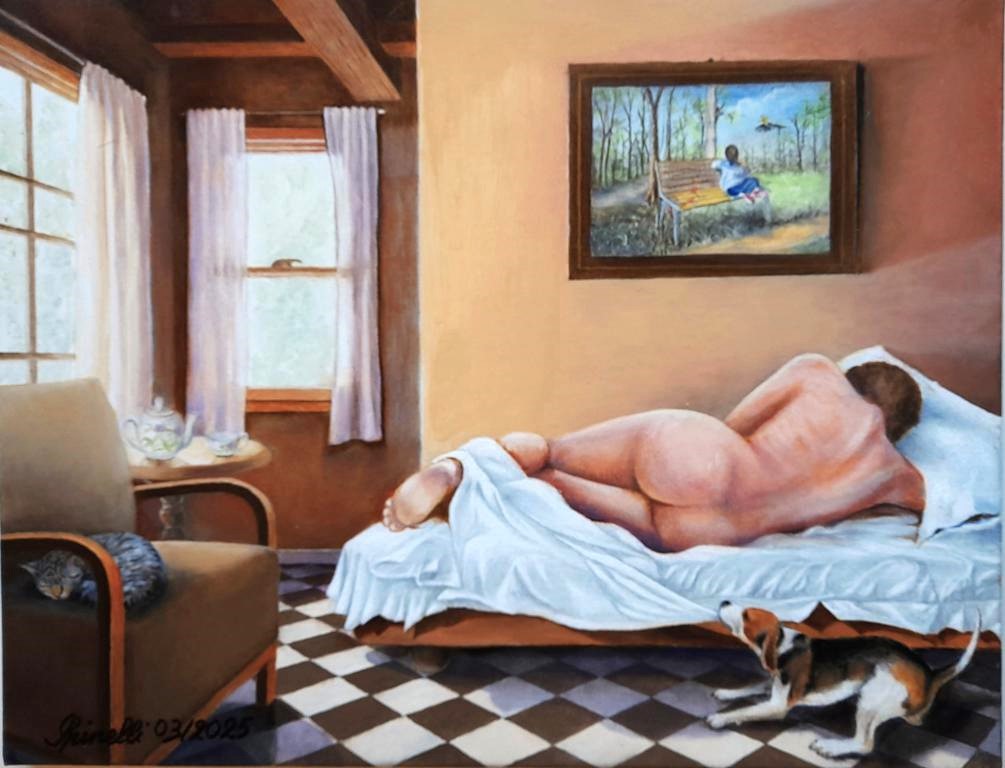 2025 - 03 Il risveglio olio su tela 35x45